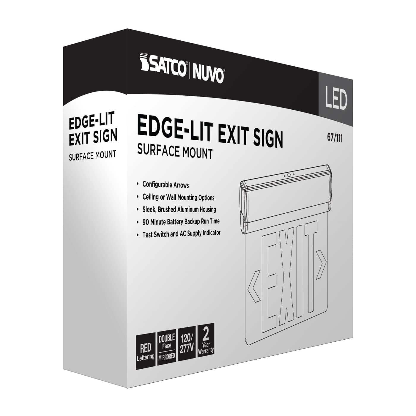 EL EXIT SIGN - DF RD MIR - 67-111