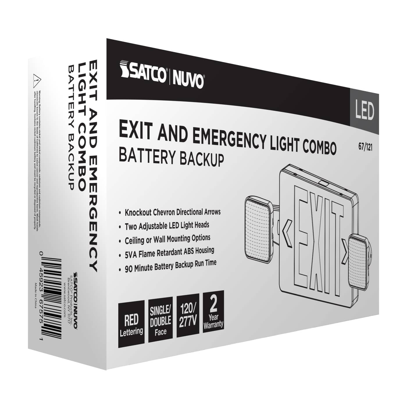 EXIT/LIGHT DH - RED - 67-121