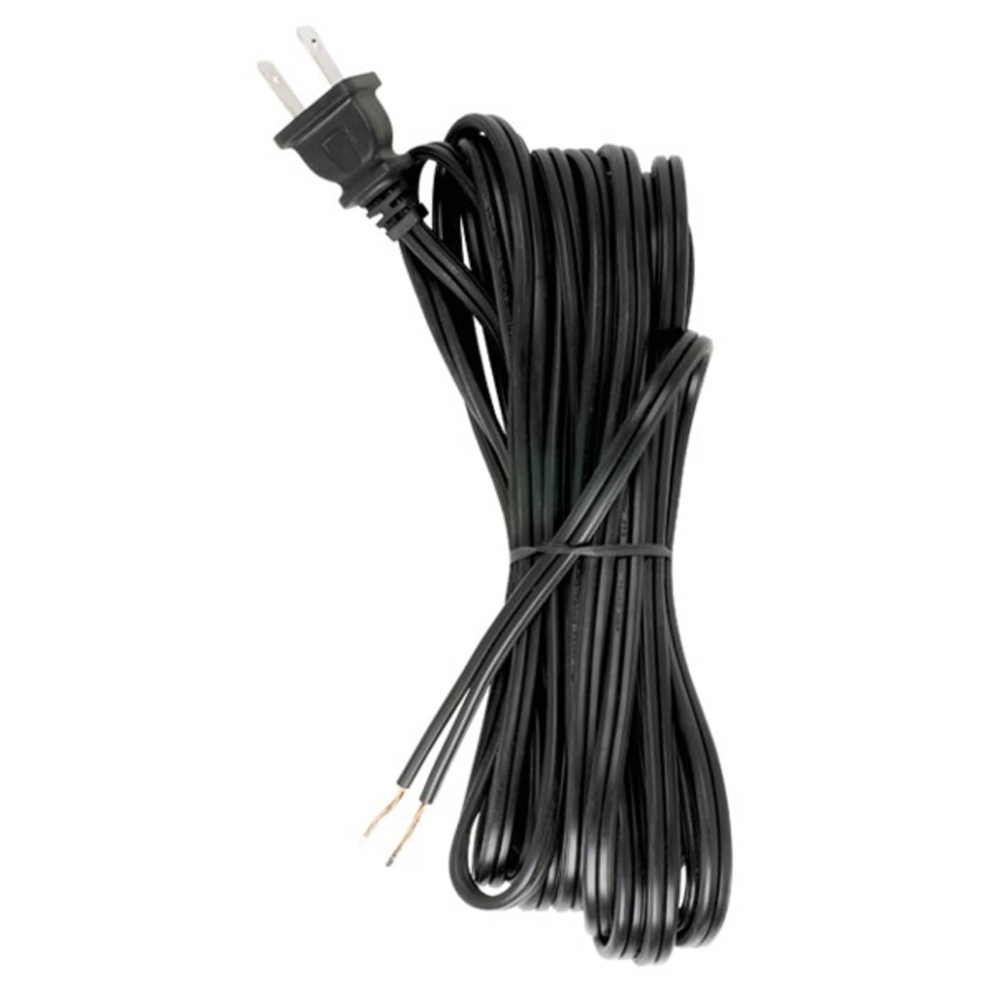 20' BLK SET W/MOLDED PLUG - 90-498