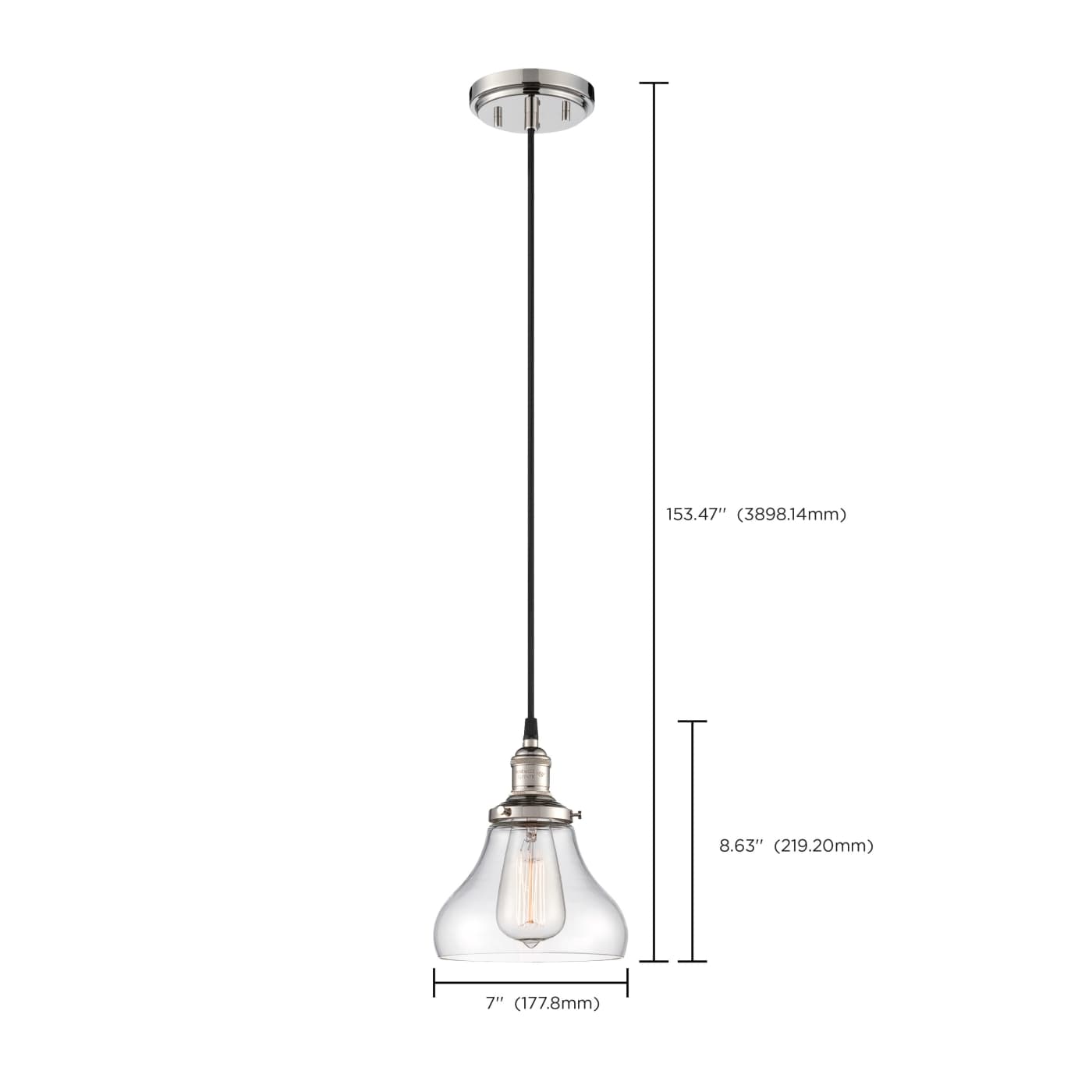 1 LT VINTAGE PENDANT - 60-5403