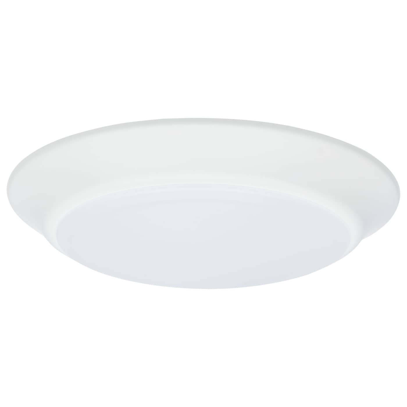 7" LED DISK LIGHT WHITE FINISH - 62-1801
