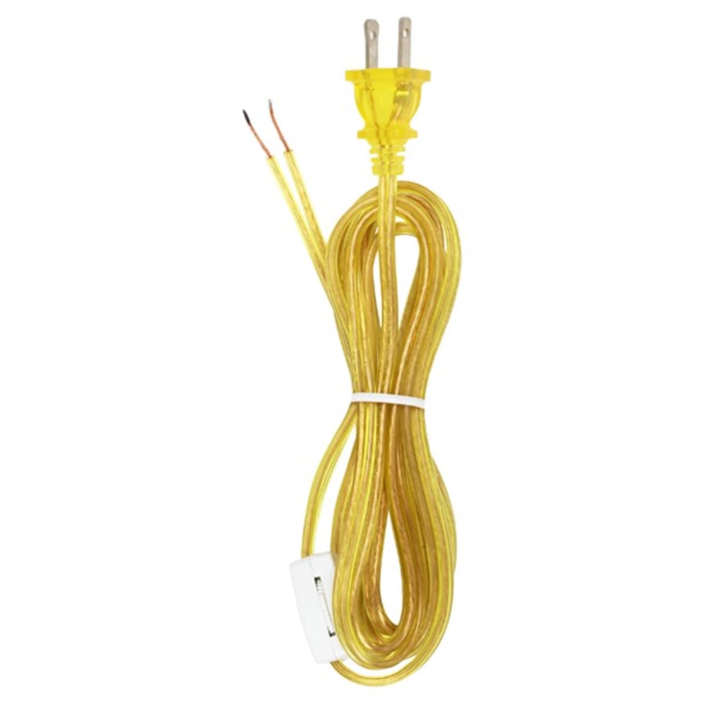 8' CLR GOLD CORD SET W/SWITCH - 90-723