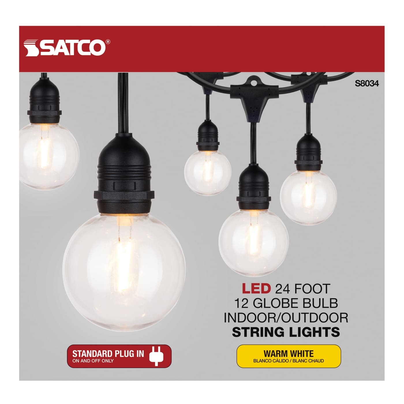 24FT/LED/SL/G25/822K/120V - S8034