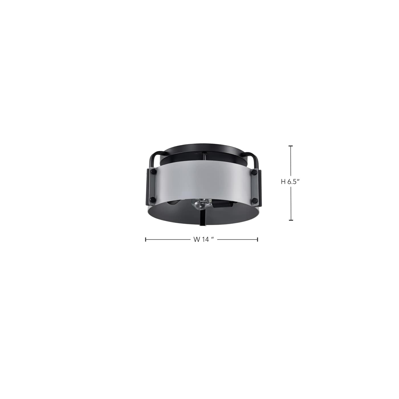 ALTOS 3 LIGHT 14" SEMI FLUSH - 60-7850