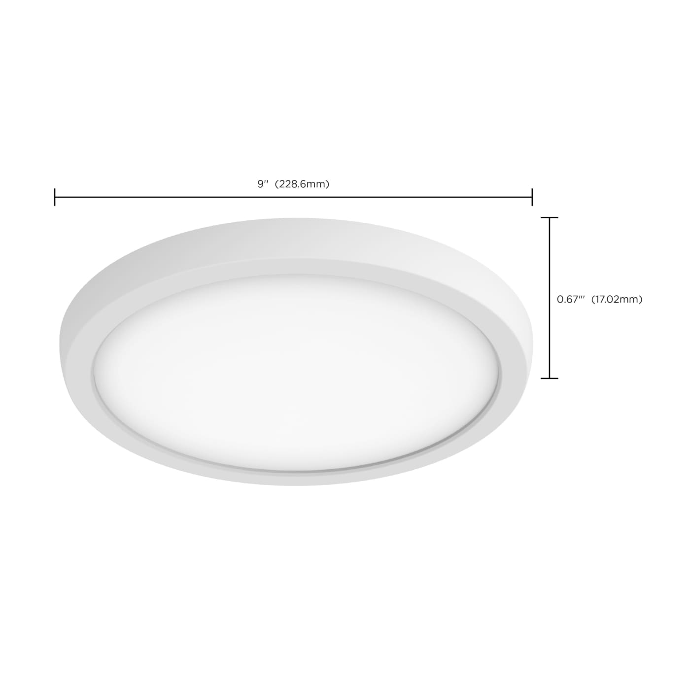 BLINK LED 9'' ROUND 13W 0-10V - 62-1743