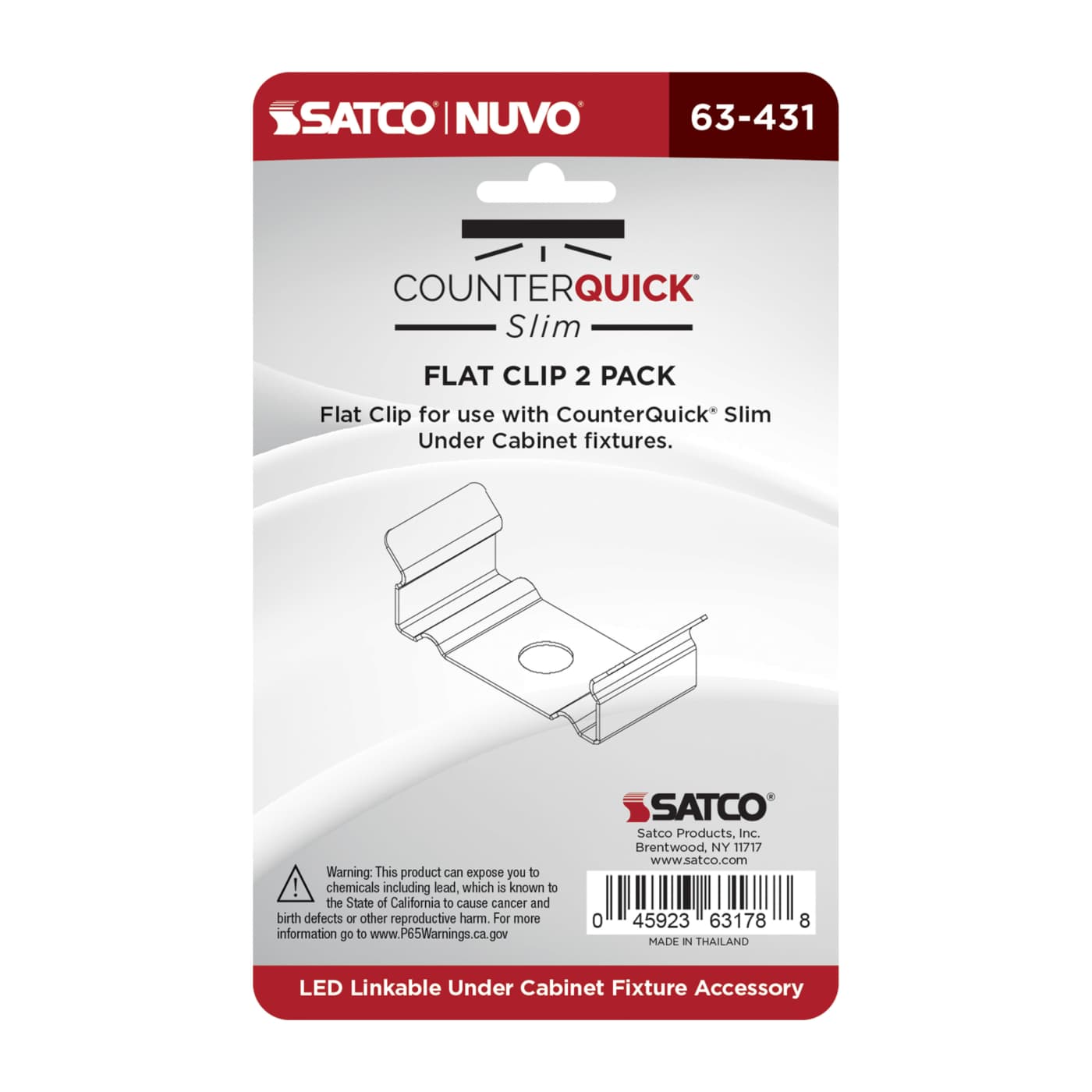 COUNTERQUICKSLIM CLIP FLAT - 63-431