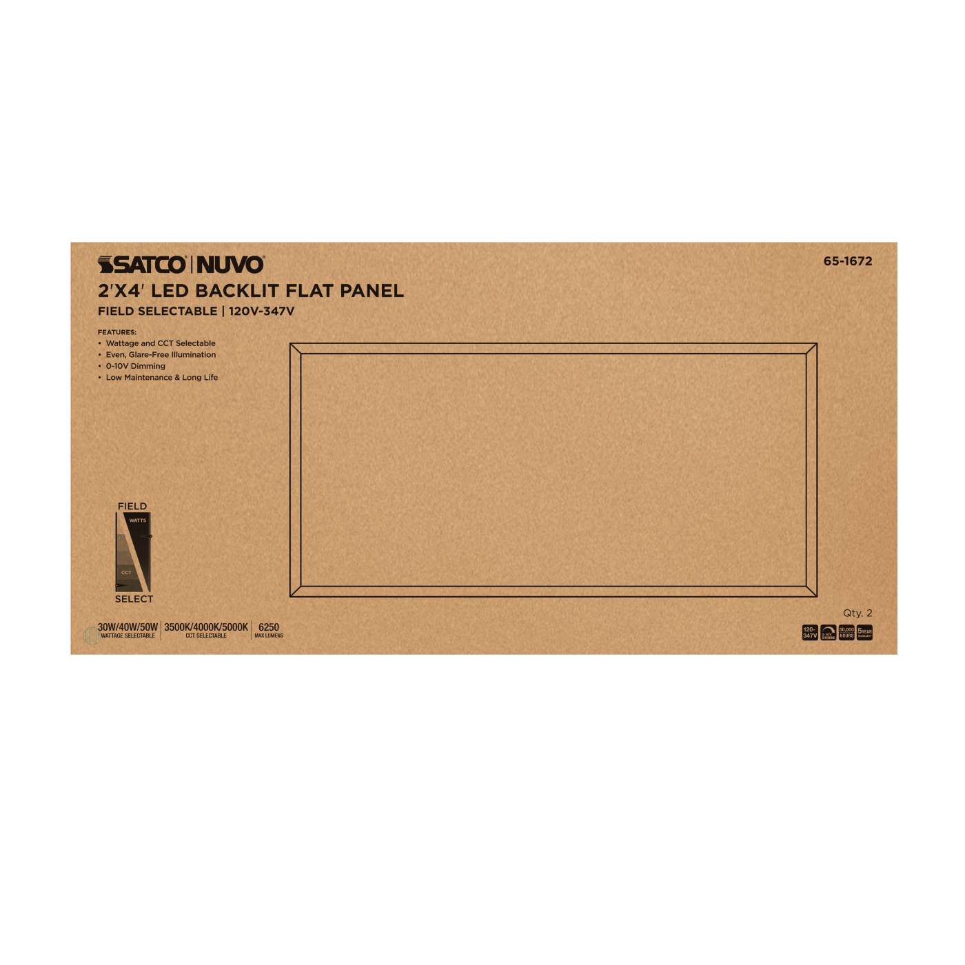 2X4 LED BACKLIT FLAT PANEL - 65-1672