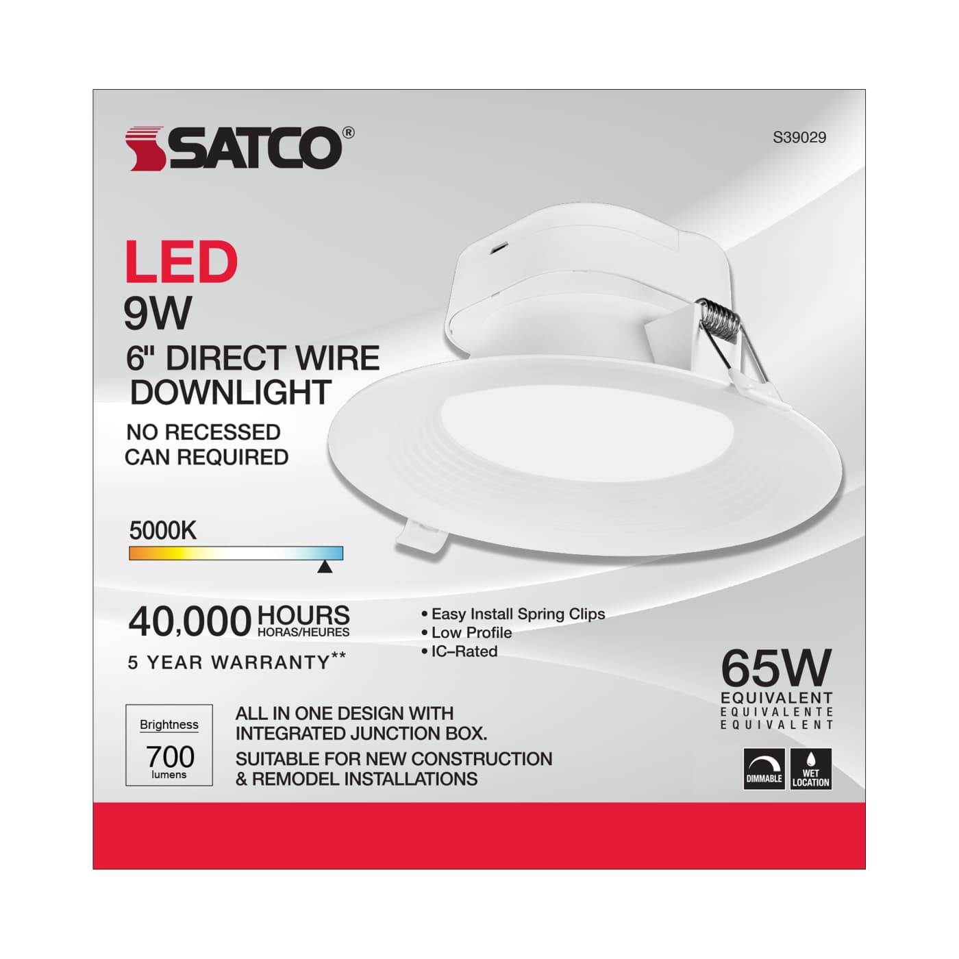 9WLED/DW/RDL/5-6/50K/120V - S39029