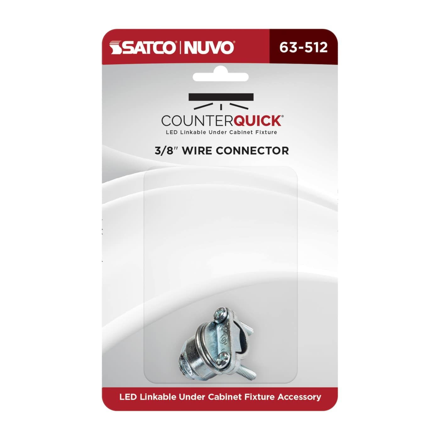 UNDER CAB 3/8" WIRE CONN - 63-512