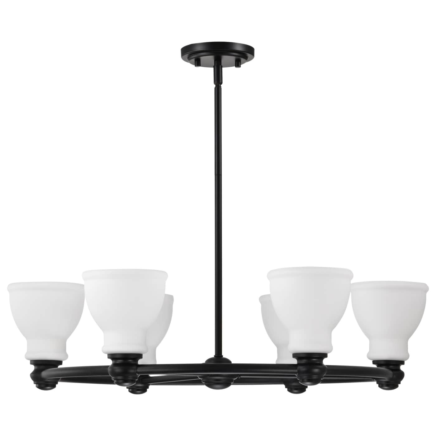 RUSSEL 6 LIGHT CHANDELIER - 60-8027