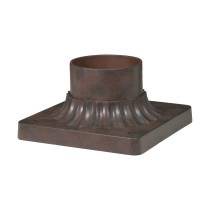 ALUMINUM POST BASE OLD BRONZE - 25-1203