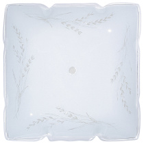 12" RUFFLED SQ CLEAR WHEAT - 50-503