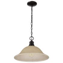 1 LT 16" HANGING DOME PENDANT - 60-1276
