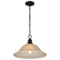 1 LT 16" HANGING DOME PENDANT - 60-1276