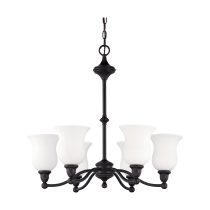 GLENWOOD ES 6 LT CHANDELIER - 60-2427