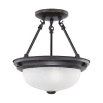 2 LIGHT 11" SEMI-FLUSH - 60-3148