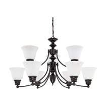 EMPIRE 9 LIGHT 32" CHANDELIER - 60-3171