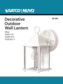 1 LT CUBE OUTDOOR WALL FIXTRE - 60-3463