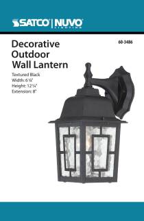 BANYAN 1 LGT 12 OUTDOOR WALL - 60-3486