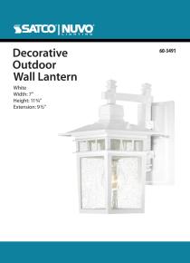 COVE NECK 1 LGT OUTDOOR WALL - 60-3491