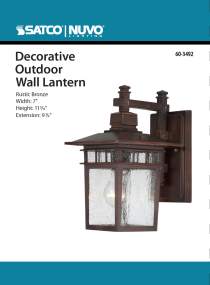 COVE NECK 1 LGT OUTDOOR WALL - 60-3492