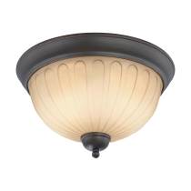 CAROUSEL 2 LIGHT FLUSH DOME - 60-4232