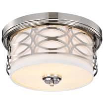 HARLOW 2 LIGHT FLUSH DOME - 60-4627