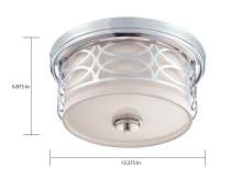 HARLOW 2 LIGHT FLUSH DOME - 60-4627