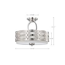 HARLOW 3 LIGHT SEMI-FLUSH - 60-4629