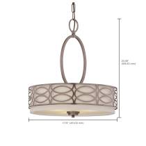 HARLOW 3 LIGHT PENDANT - 60-4720