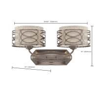 HARLOW 2 LIGHT VANITY - 60-4722