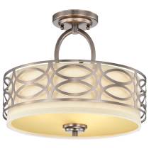 HARLOW 3 LIGHT SEMI-FLUSH - 60-4729