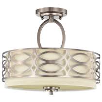 HARLOW 3 LIGHT SEMI-FLUSH - 60-4729