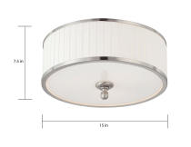 CANDICE 3 LIGHT FLUSH DOME - 60-4741