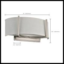 GEMINI 2 LIGHT WALL SCONCE - 60-4754