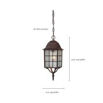 ADAMS 1 LGT OUTDOOR HANGING - 60-4912