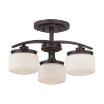 AUSTIN 3 LIGHT SEMI-FLUSH - 60-5128