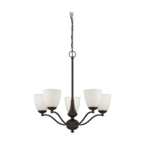 PATTON 5 LIGHT CHANDELIER/UP - 60-5135