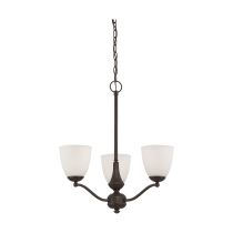 PATTON 3 LIGHT CHANDELIER/UP - 60-5136