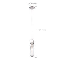 BEAKER 1 LIGHT MINI PENDANT - 60-5262