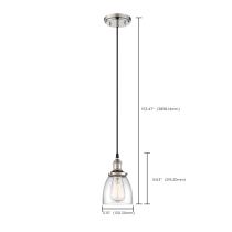 1 LT VINTAGE PENDANT - 60-5404