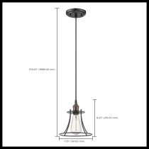 1 LT VINTAGE PENDANT - 60-5511