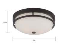 NEVAL - 2 LT FLUSH FIXTURE - 60-5586