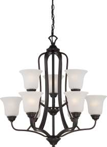 ELIZABETH 9 LT- 2 TIER CHNDLR - 60-5699