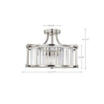 KRYS 3 LIGHT SEMI FLUSH - 60-5763