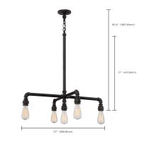 IRON 5 LIGHT HANGING - 60-5795
