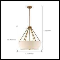 SENECA 4 LIGHT 22" PENDANT - 60-5841