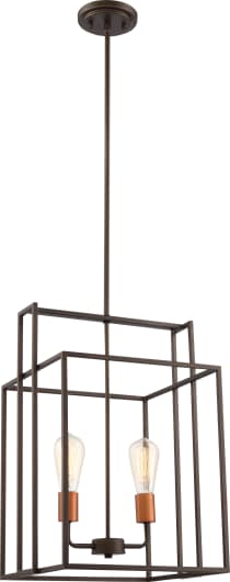 LAKE 2 LIGHT 14" SQUARE PEND - 60-5852