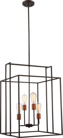 LAKE 4 LIGHT 19" SQUARE PEND - 60-5853