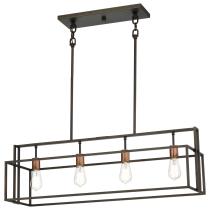 LAKE 4 LIGHT ISLAND PENDANT - 60-5854